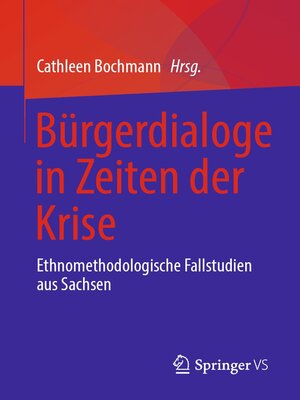cover image of Bürgerdialoge in Zeiten der Krise